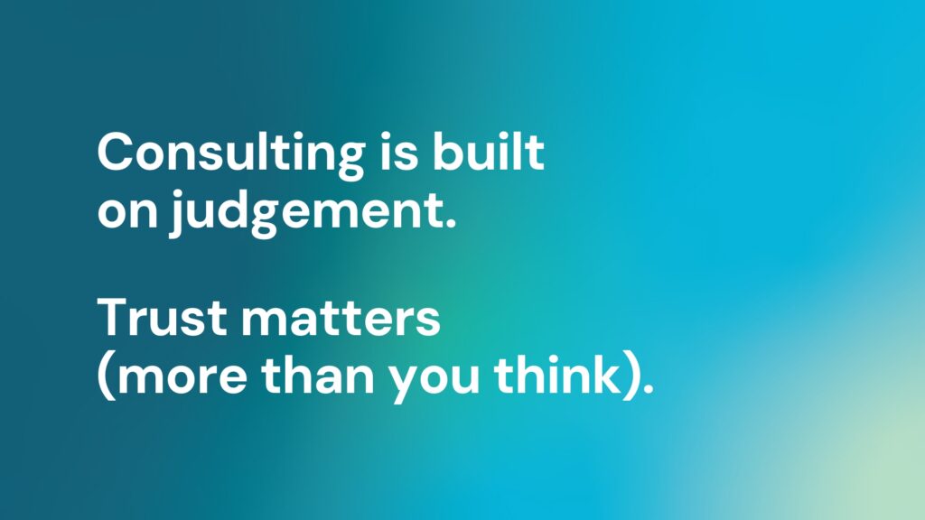 AI isn't going to help you as a consultant